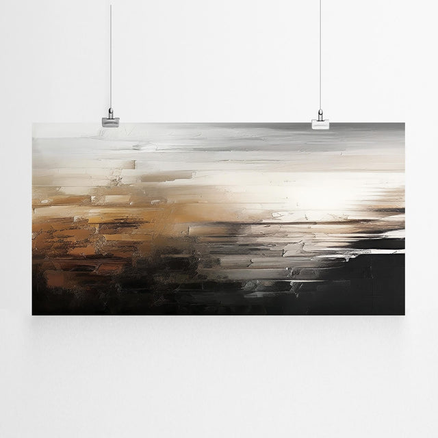 Neutral Abstract Wall Art Print Artworld