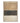 Abstract painting divided into three horizontal rectangles: soft beige top section, dark charcoal middle band, and cream