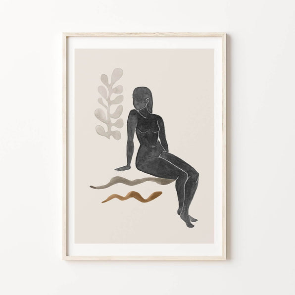 Artworld Wall Art Neutral Wall Art Watercolour Painting 02