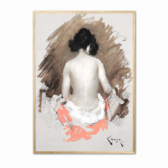 Artworld Wall Art Nude Woman Painting - William Merritt Chase