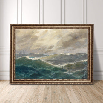 Artworld Wall Art Ocean Waves Oil Painting Canvas Print 6