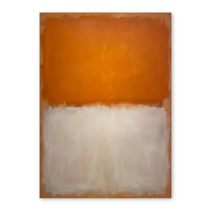 Orange And White Minimalist Horizon