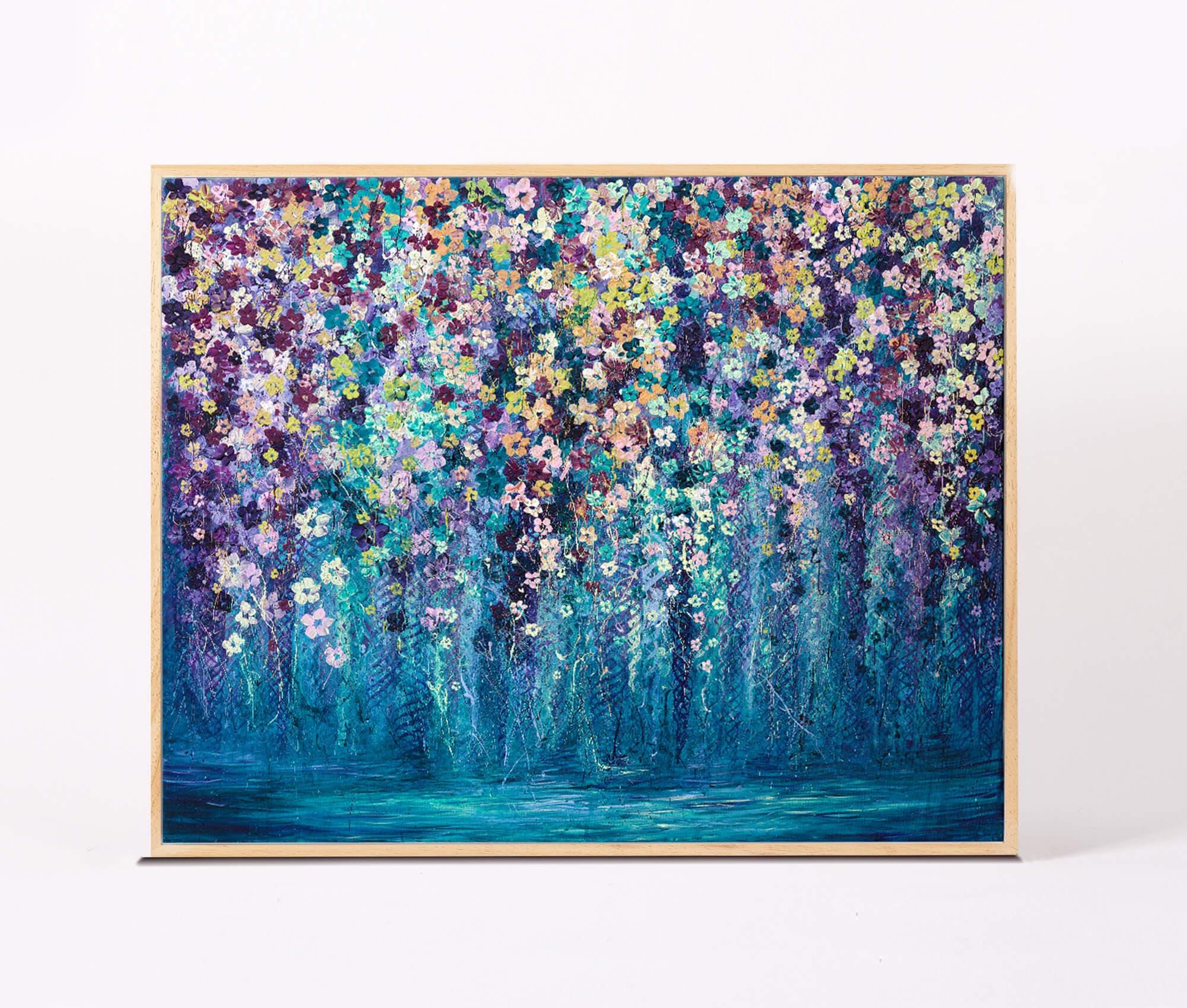 Artworld Wall Art Original Painting for Sale - Colourful Impressionist Flowers