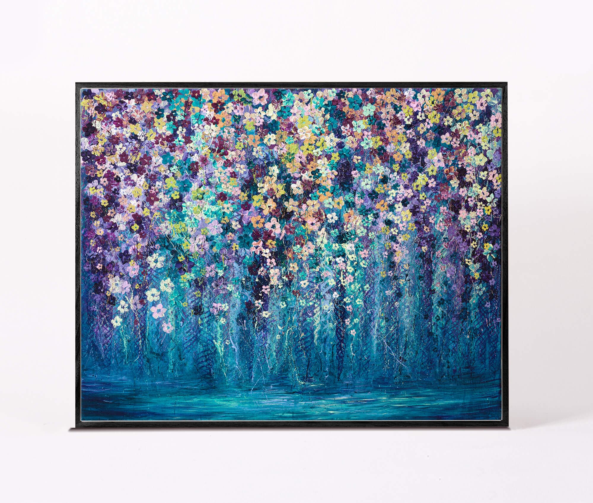 Artworld Wall Art Original Painting for Sale - Colourful Impressionist Flowers