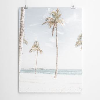 Artworld Wall Art Palm Tree Tropical Beach Print 636