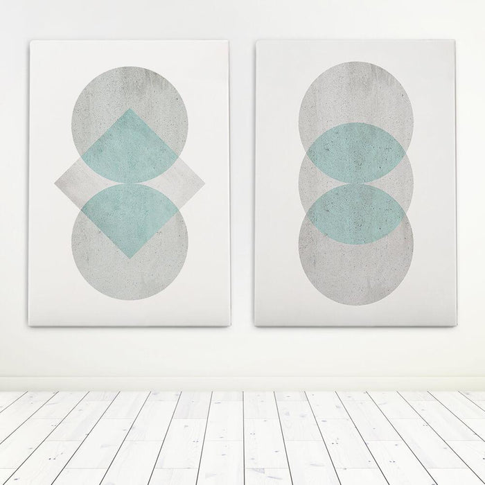 Pastel Abstract Art Print Set