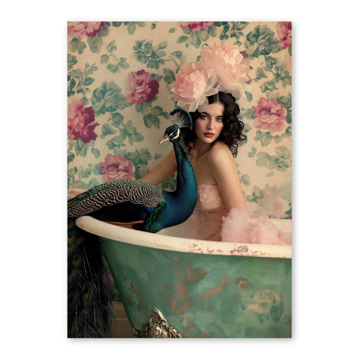 Peacock Bath Reverie
