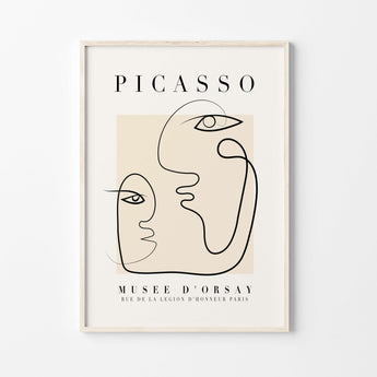 Artworld Wall Art Picasso Line Drawing Print