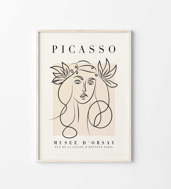 Artworld Wall Art Picasso Marie Françoise Gilot Portrait Poster