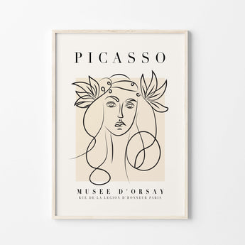 Artworld Wall Art Picasso Marie Françoise Gilot Portrait Poster