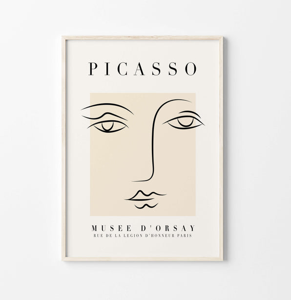 Artworld Wall Art Picasso Portrait Exhibition Poster