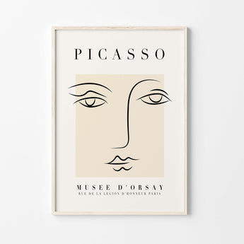 Artworld Wall Art Picasso Portrait Exhibition Poster