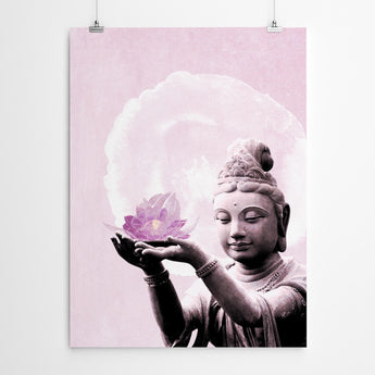 Artworld Wall Art Pink Buddha Wall Art 683