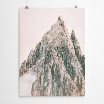 Artworld Wall Art Pink Mountain Art 673