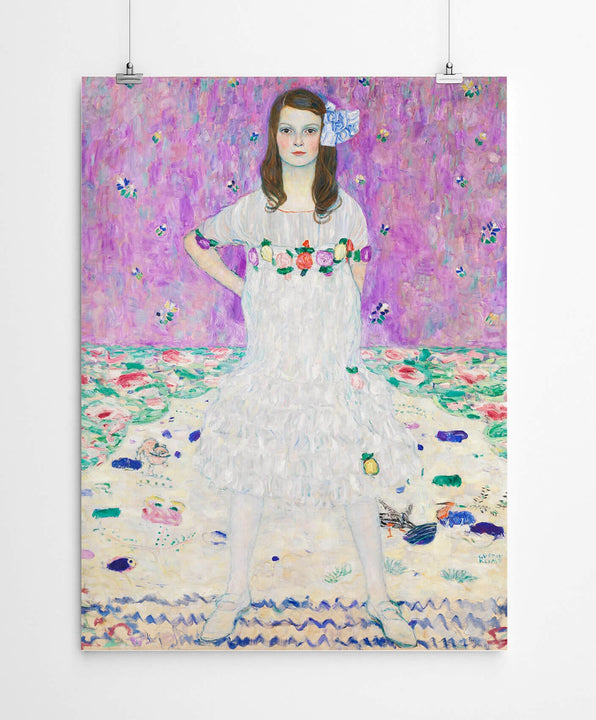 Artworld Wall Art Portrait of a Girl - Gustav Klimt Canvas Prints 687