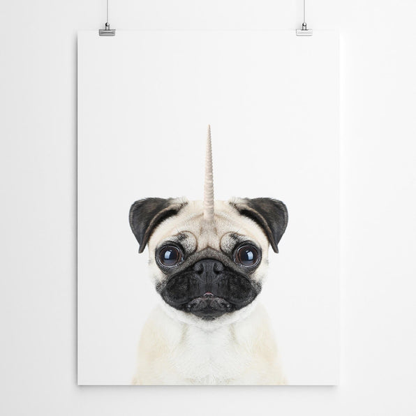 Artworld Wall Art Pugicorn Print 704