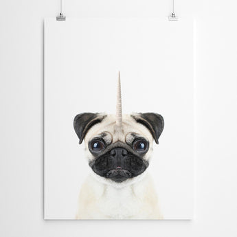 Artworld Wall Art Pugicorn Print 704