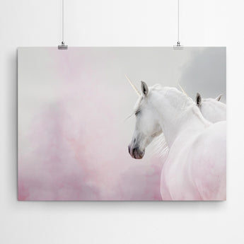 Artworld Wall Art Purple Unicorn Wall Art Print 708