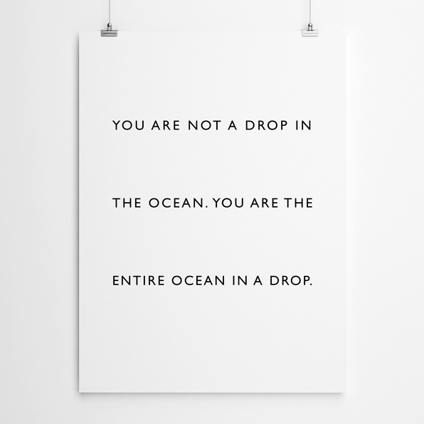 Artworld Wall Art Rumi Quote 73