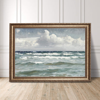 Artworld Wall Art Seascape with clouds Canvas wall art 75