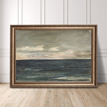Artworld Wall Art Seascape With Clouds Print 752