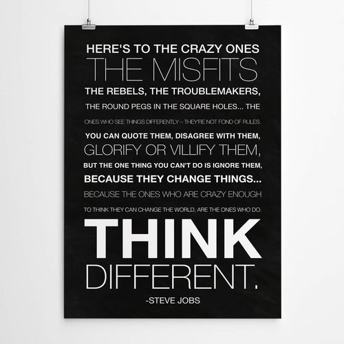 Steve Jobs Quote Art Print