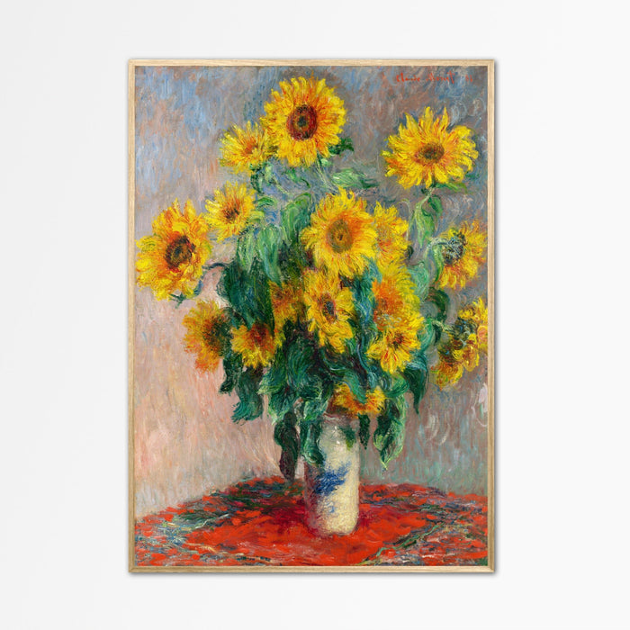 Sunflowers Wall Art Claude Monet