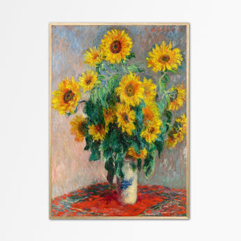 Artworld Wall Art Sunflowers Wall Art Claude Monet