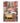 Blue and orange terrier in a yellow bathtub surrounded by colourful patterned tiles, plants, and decorative items in a