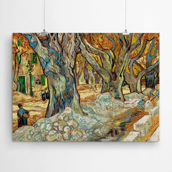 Artworld Wall Art The Large Plane Trees - Vincent Van Gogh Ready to Hang Canvas Prints 797