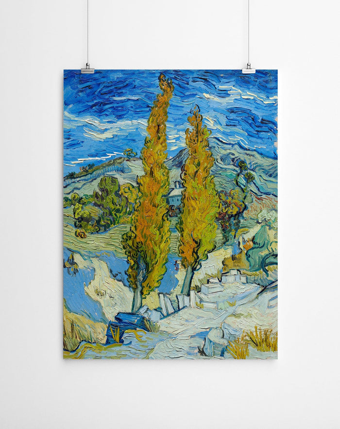 The Poplars at Saint-Rémy - Vincent Van Gogh Ready to Hang Canvas Prints