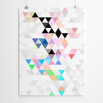 Artworld Wall Art Triangle Geometric Abstract Art 809