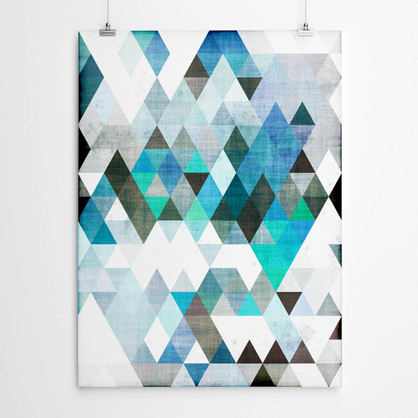 Artworld Wall Art Triangles Geometric Art Print 80