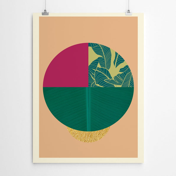 Artworld Wall Art Tropical Geometric Print 824
