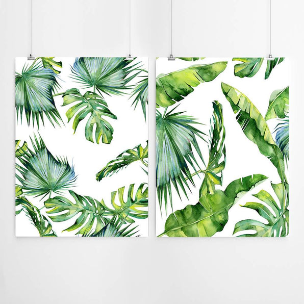 Artworld Wall Art Tropical Leaf Canvas Art 829