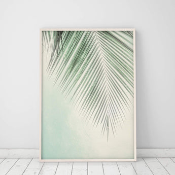 Artworld Wall Art Tropical Palm Leaves Print 844