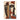 Cubist artwork depicting two overlapping stylized faces with large geometric eyes, rendered in rust red, black, cream and