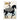 Woman in striped dress riding a black unicorn on a beach, wearing a gold patterned scarf, art deco style illustration