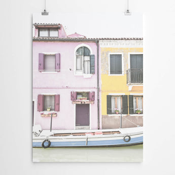 Artworld Wall Art Venice Boat Photography Print 860