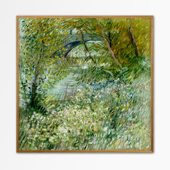 Artworld Wall Art Vincent van Gogh's River Bank in Springtime