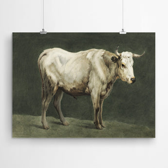 Artworld Wall Art Vintage Cow Painting Print
