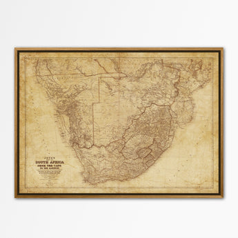 Artworld Wall Art Vintage Map South Africa