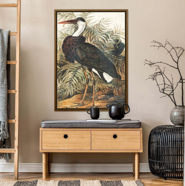Artworld Wall Art Vintage Stork Print