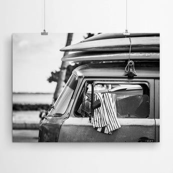 Artworld Wall Art Wall Art Hippie Van Black and White