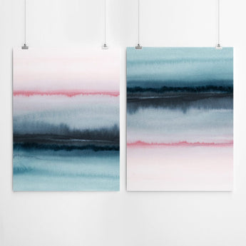 Artworld Wall Art Watercolour Abstract Canvas Set