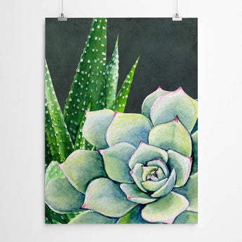 Artworld Wall Art Watercolour Cactus Print