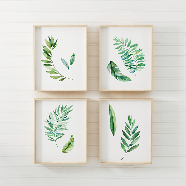 Artworld Wall Art Watercolour Leaf Painting