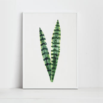 Artworld Wall Art Watercolour Tropical Leaf Print