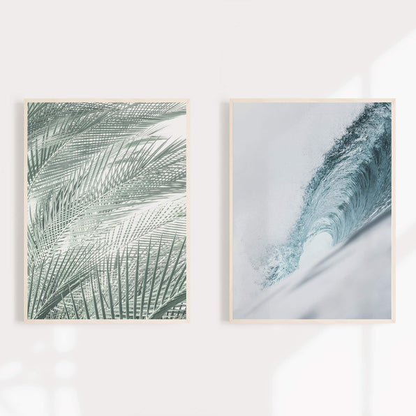 Artworld Wall Art Wave And Palm Beach House Wall Art
