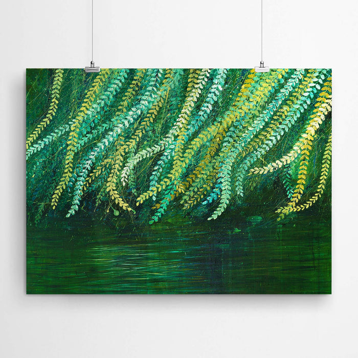 Weeping Willow Tree Painting Art Print